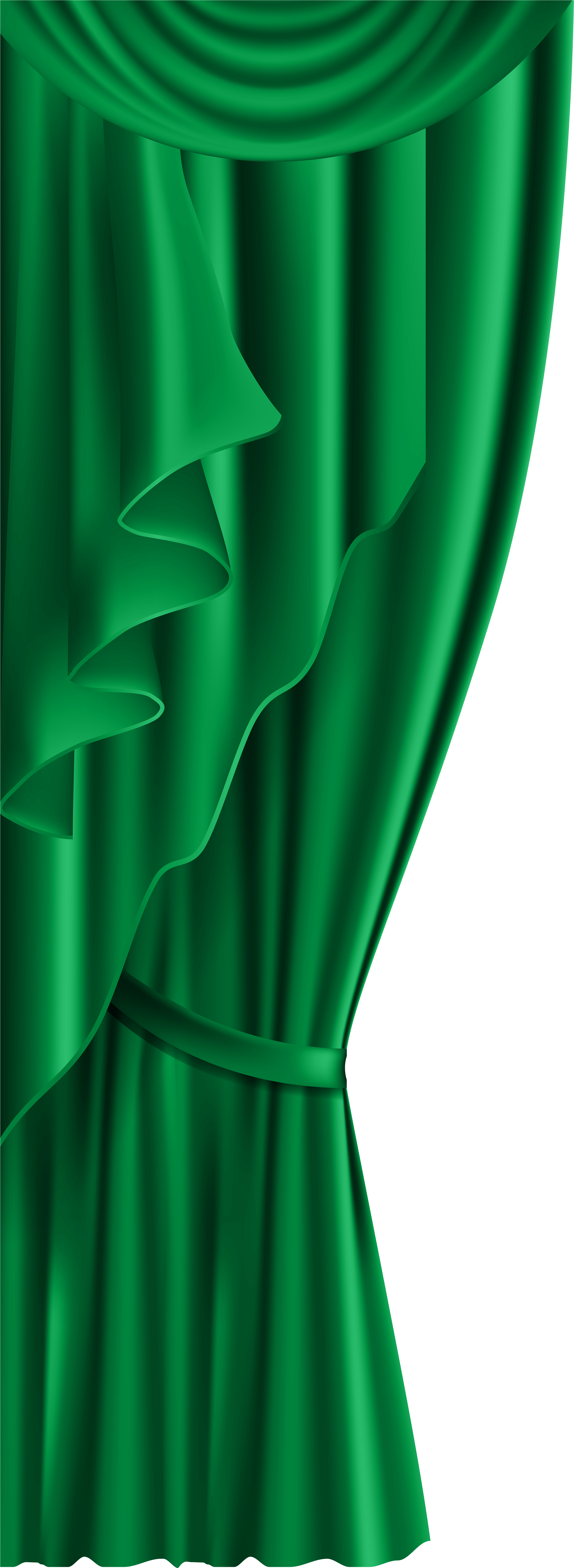 Png Freeuse Drawing Curtains Green - Curtain Green Png (3377x8000), Png Download