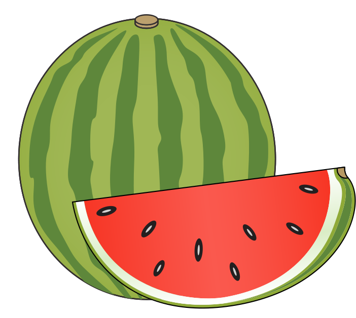Melon Clipart Watermelon - Water Melon Clip Art (742x686), Png Download