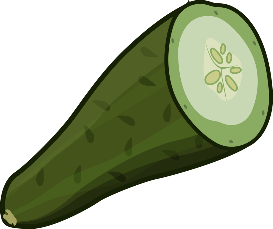 Pickled Cucumber Cucumber Sandwich Vegetable Cartoon - Cucumber Cartoon Png (406x340), Png Download