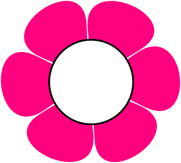 Pink Flower Clip Art 1 Pink Flower Hi Png Huijrc Clipart - Red Flower Clipart Png (600x541), Png Download