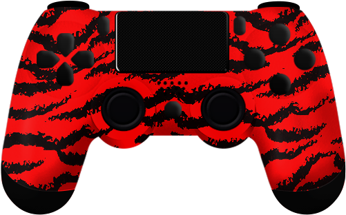 Red Tiger Controllers Ps4 - Playstation 4 (500x500), Png Download