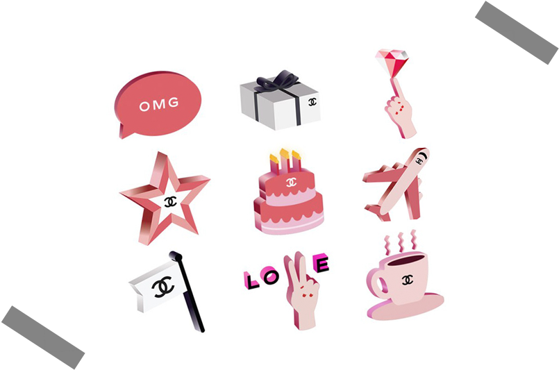 Chanel's Très Chic Emojis - Chanel Emoji (900x532), Png Download