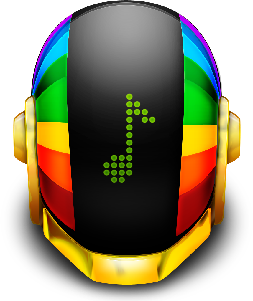 Download Png Ico Icns - Daft Punk Helmet Front (1024x1024), Png Download