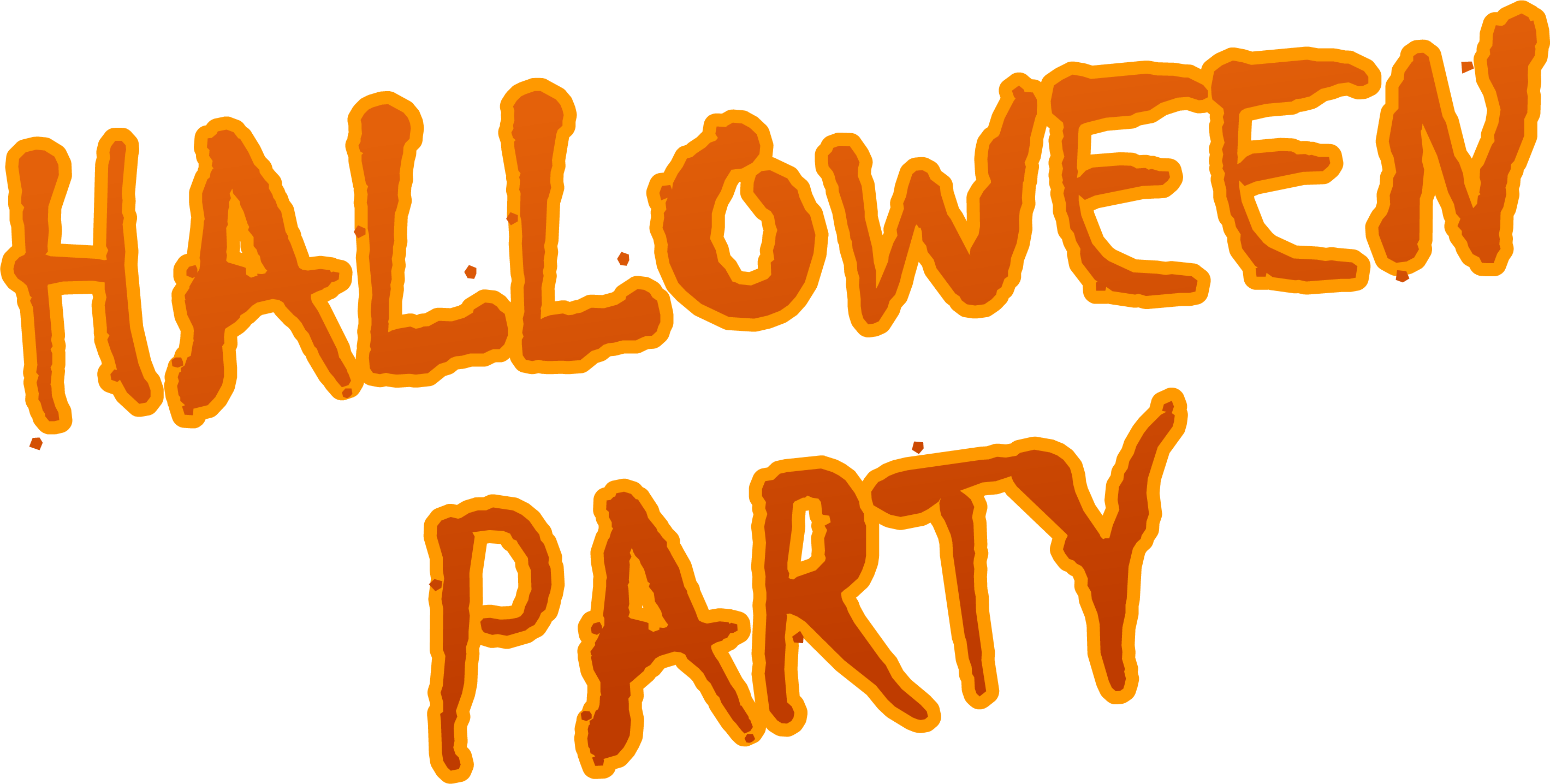 Halloween Party 2006 Logo - Halloween Party Logo Png (2839x1436), Png Download