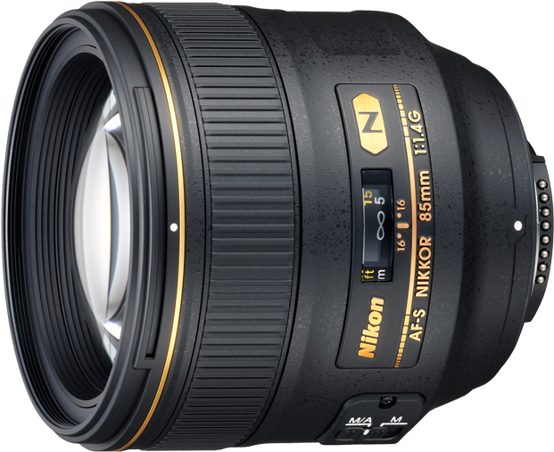 Nikon 85mm Af-s F1.4g Nikkor Lens (700x595), Png Download