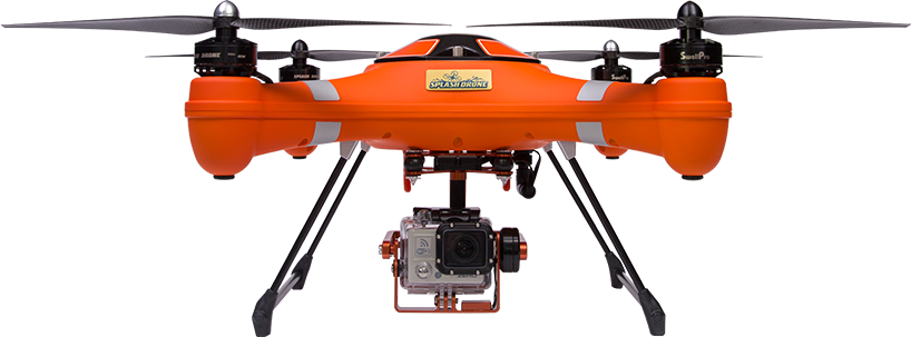 Splash Drone Auto - Splashdrone Waterproof Gimbal With Gopro Case (818x303), Png Download