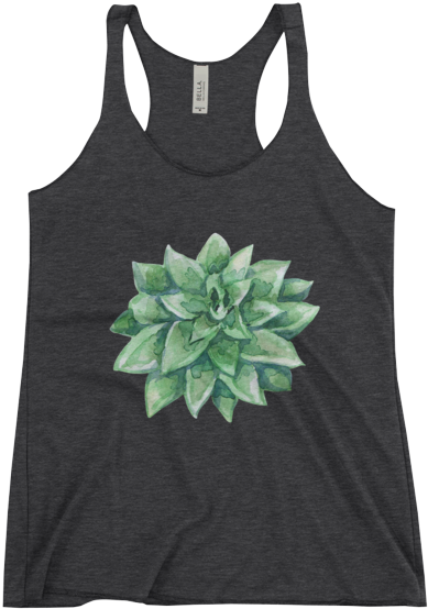 Sublime Succulents - Cat Even Right Meow - Tri-blend Racerback Tank (600x600), Png Download