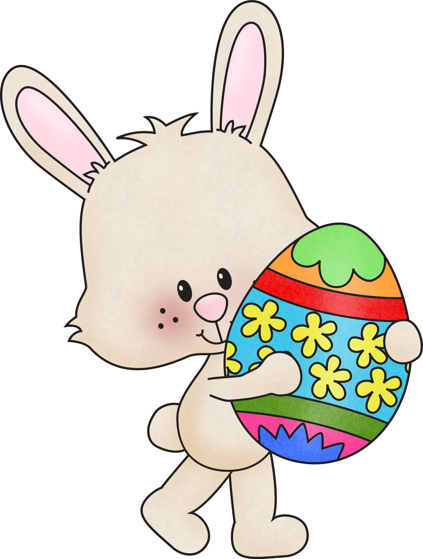 April Easter Bunny Clipart, Explore Pictures - April Clip Art Transparent (1474x1948), Png Download
