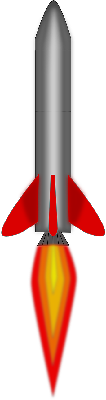 Missile Background Png - Rocket Launch Png (555x2105), Png Download