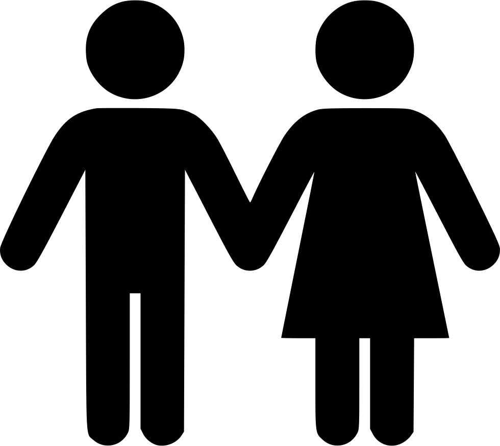 Couple Comments - Two People Holding Hands Clipart (980x874), Png Download