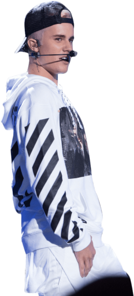 Free Png Justin Bieber On Stage Png Images Transparent - Justin Bieber White Background (850x680), Png Download