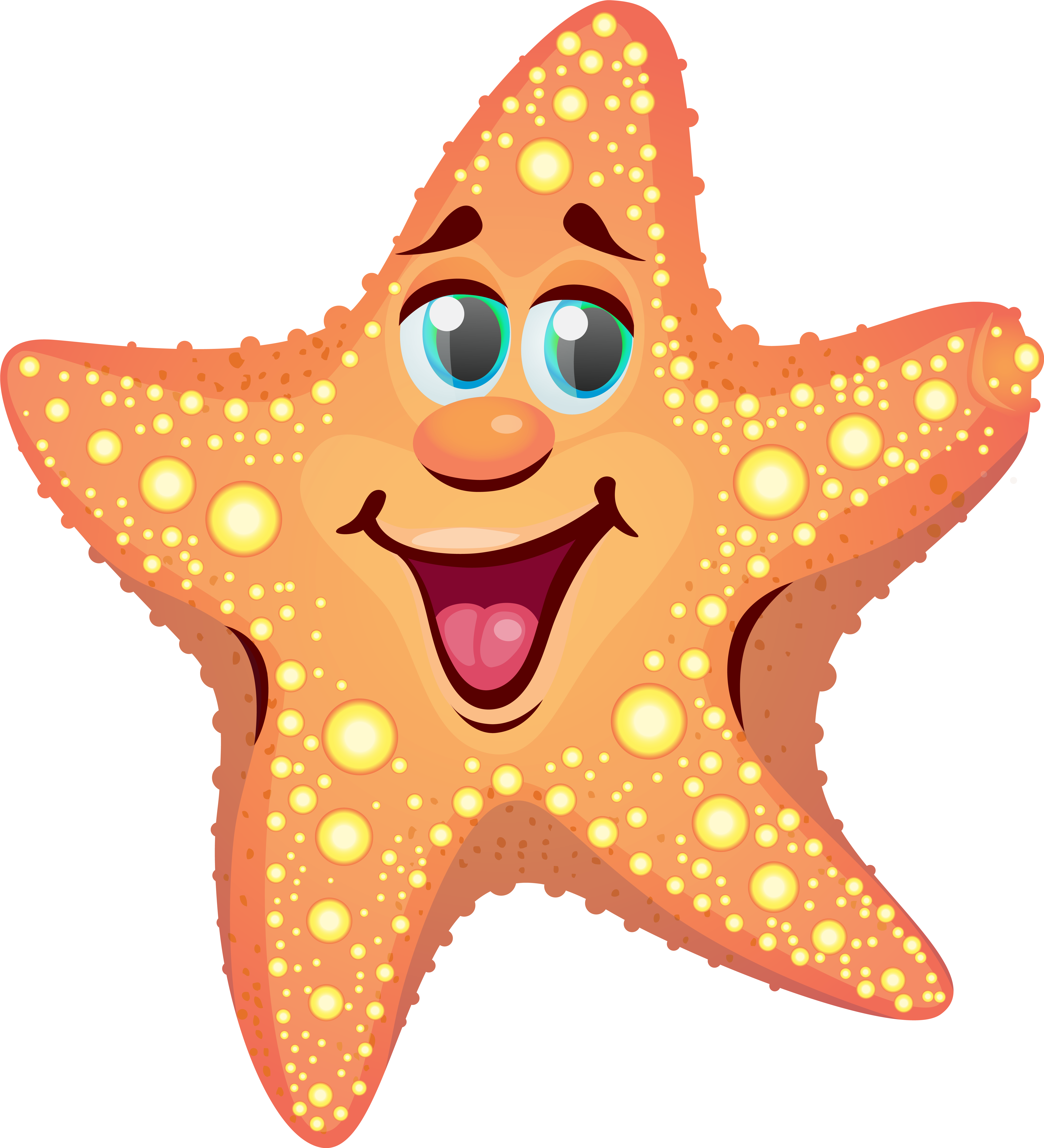 Starfish Clipart (5773x6346), Png Download