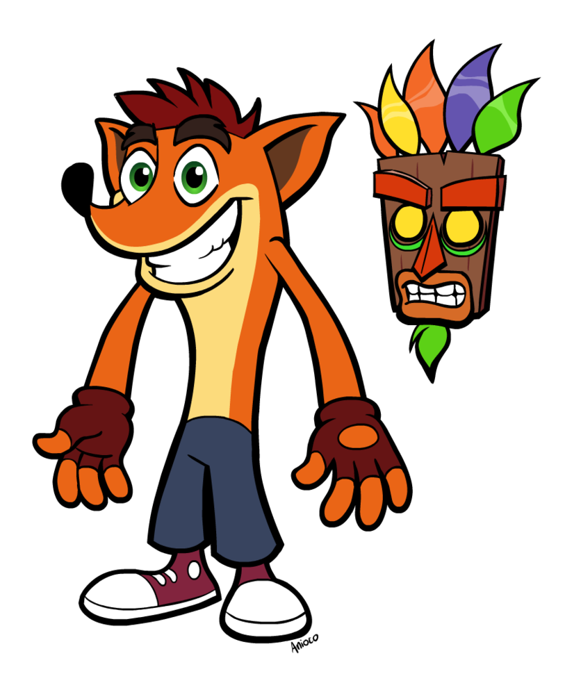 Crash Bandicoot (813x983), Png Download