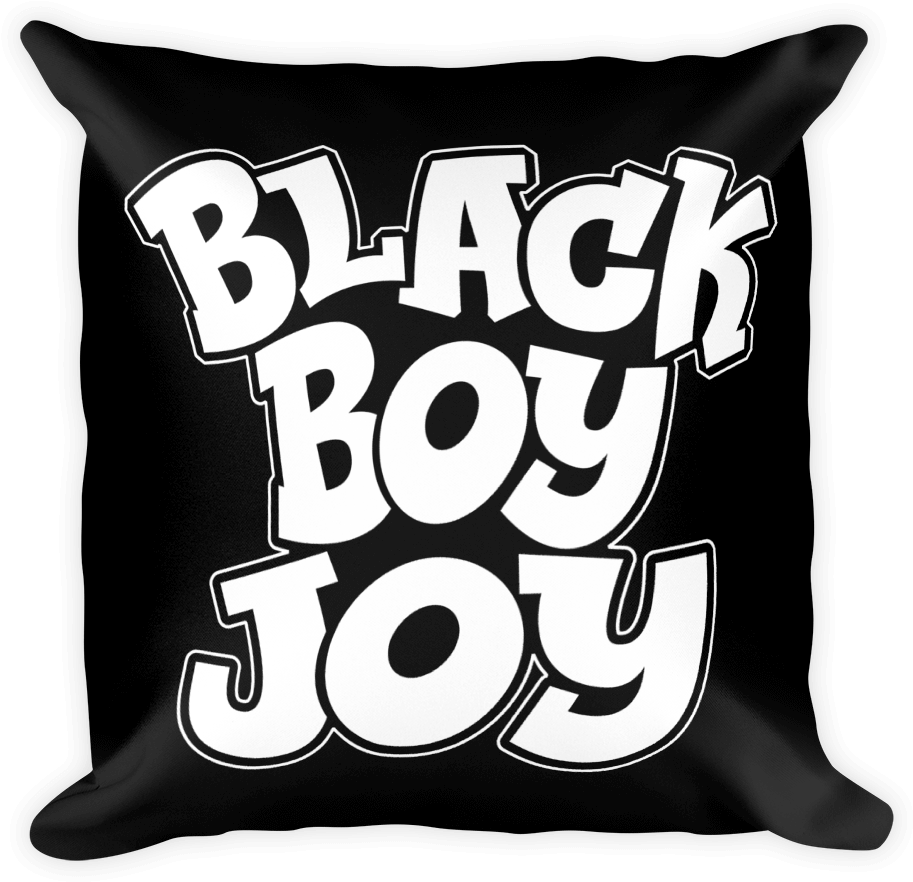 Chocolate Ancestor, Llc- Black Boy Joy Square Pillow - Cushion (1000x1000), Png Download