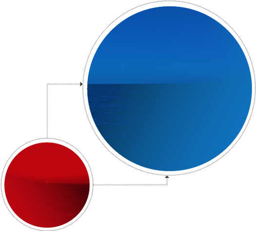 What Is Blue Ocean Shift - Circle (545x495), Png Download