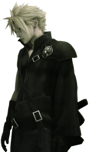 Cloud Stands At 5'7" With A Lean Yet Muscular Build - Final Fantasy 7 Cloud Movie (293x500), Png Download