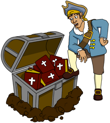 B Blia Pinterest Bible Images And Boxes - Treasure Box With Bible (358x400), Png Download