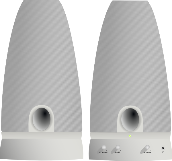 Speakers Clipart Bass - Computer Part Clip Art (600x561), Png Download