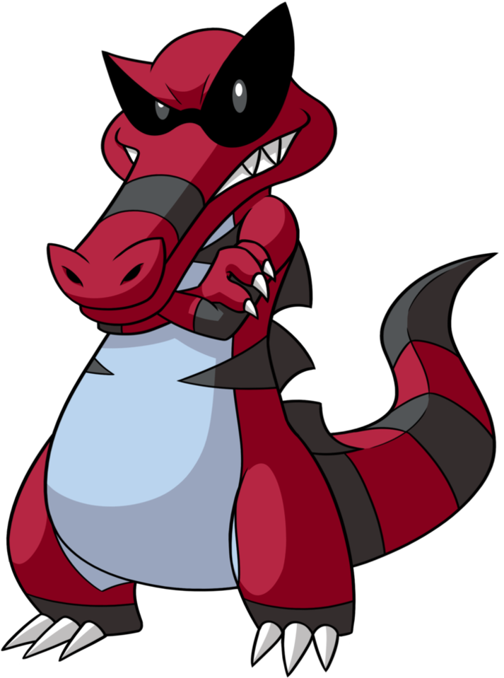 Ash Ketchum Red Mammal Fictional Character Cartoon - Imagenes De Pokemon Crocodile (790x1012), Png Download