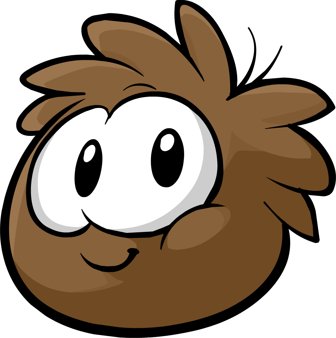 Brown Puffle Trsprt - Club Penguin Pets Brown (1155x1164), Png Download