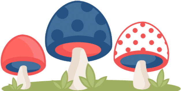 Mushroom Clipart Polka Dot - Cute Free Clipart Mushrooms (640x480), Png Download