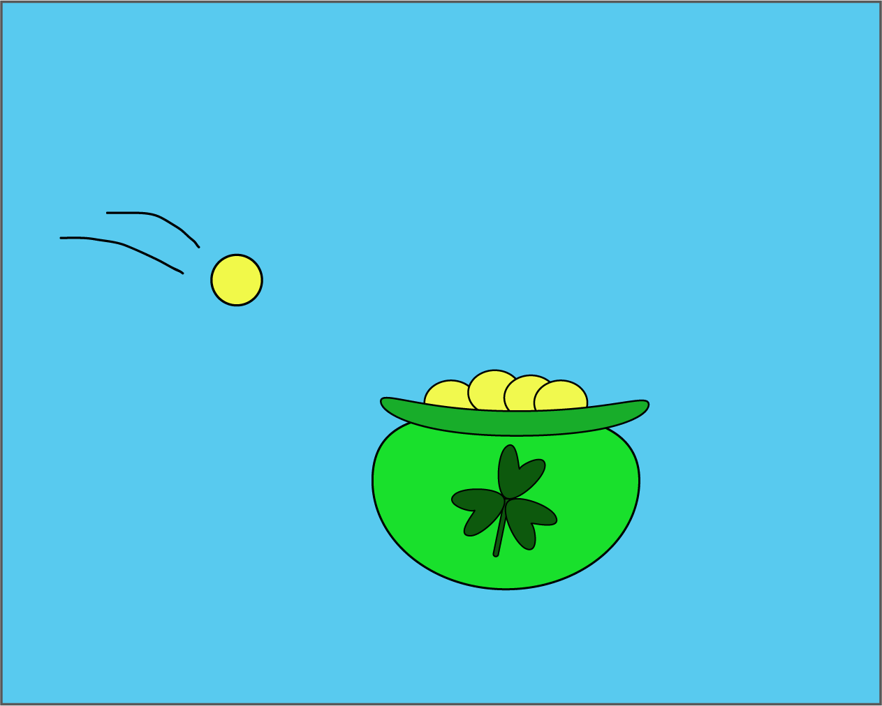 Go For The Gold St - Cartoon (1263x1012), Png Download