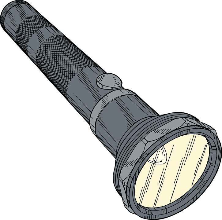 Flashlight Png (600x595), Png Download