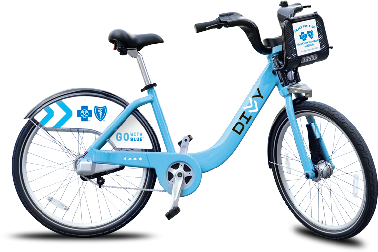 Sturdy Frame - Divvy Bikes (800x525), Png Download