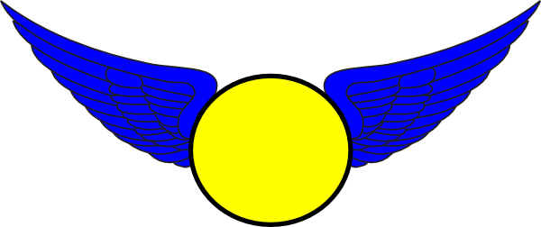 Blue Eaglewings With Softball Svg Clip Arts 600 X 252 (600x252), Png Download