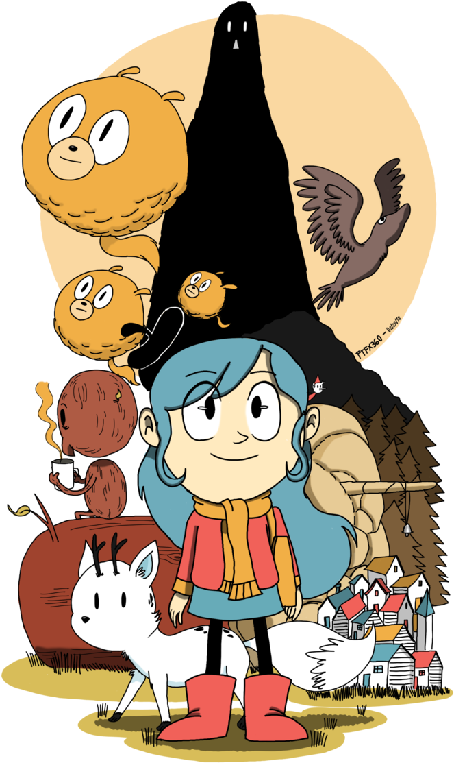 Luke Pearson's Hilda By Ftftheadvancetoonist - Hilda (689x1160), Png Download