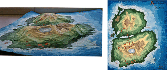 As - Relief Map Of Island (551x228), Png Download