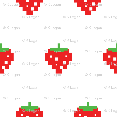 Pacman Retro Video Game Strawberreis On White - Video Game (399x399), Png Download