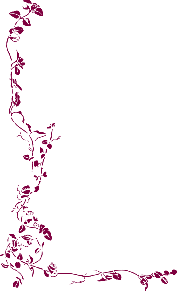Plum Clipart Border - Burgundy Borders (330x596), Png Download