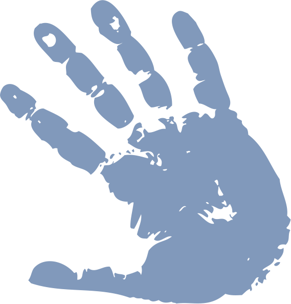 Brainy Academy Montessori Schedule - Handprint Png (569x594), Png Download