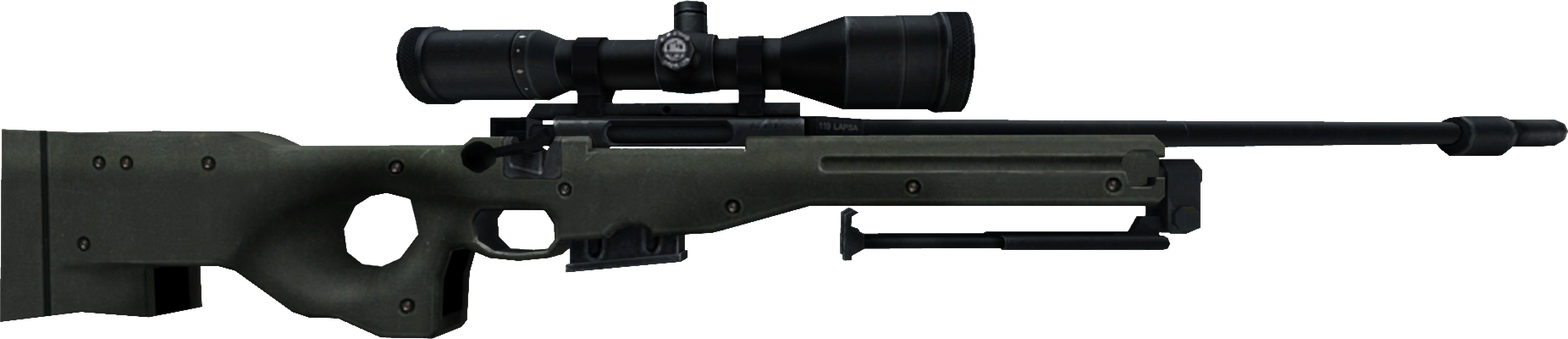 Download - Magnum Sniper Rifle Png (1852x400), Png Download