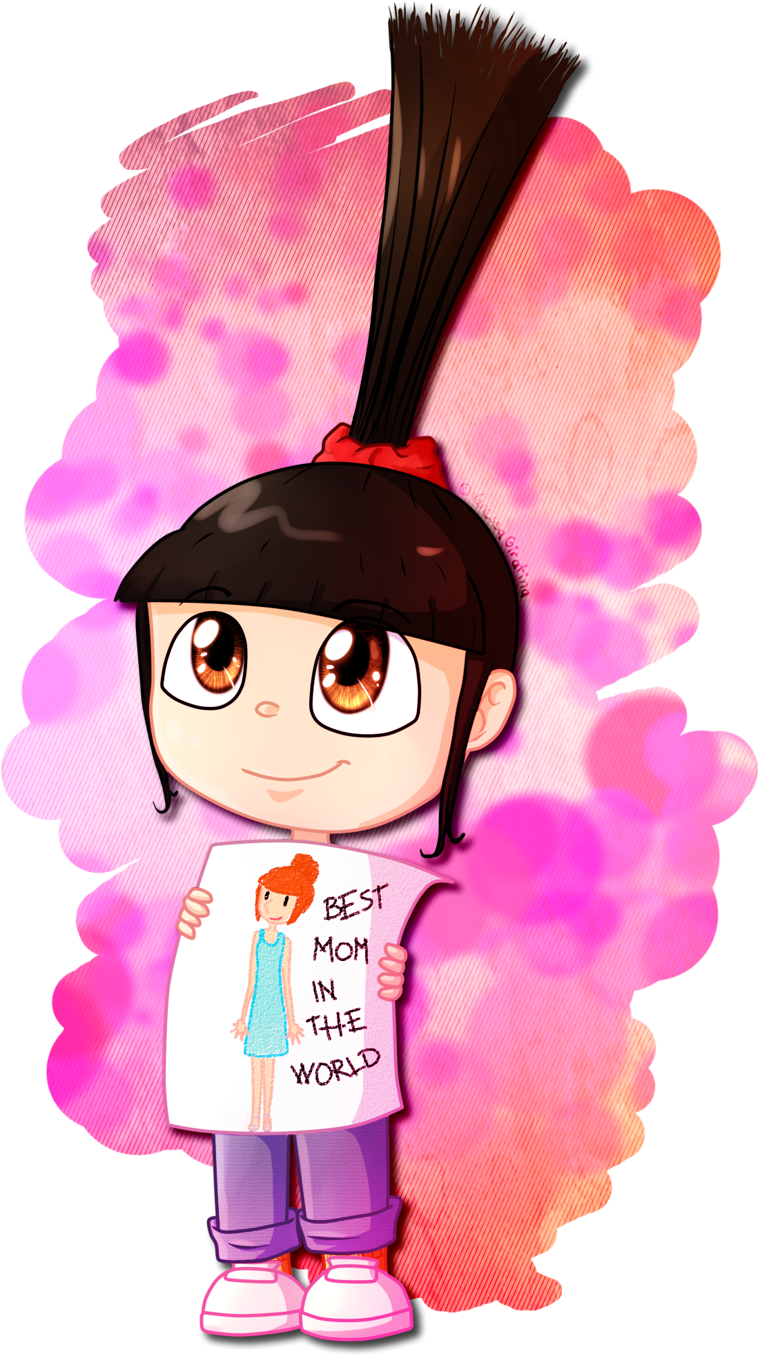 Agnes' Picture For Lucy By Vanessagiratina - Agnes Gru Deviantart (1400x2000), Png Download