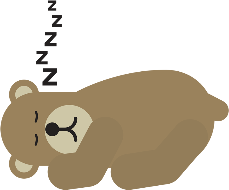 Bear - Sleeping Bear Emoji (1000x1000), Png Download