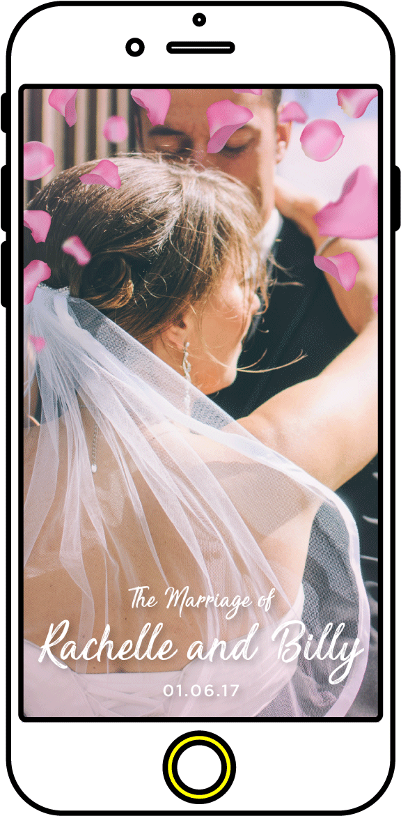 Wedding Snapchat Filter Rachelle - Wedding Snapchat Frames Png (800x1205), Png Download