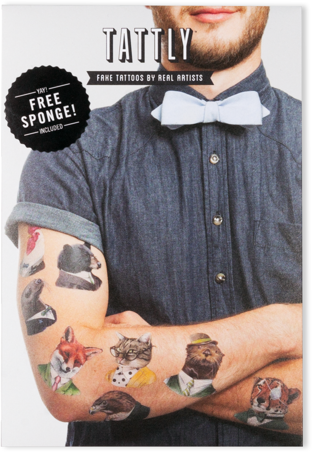 Animal Society Set - Tattly - Designy Temporary Tattoos The Animal Society (2048x2048), Png Download