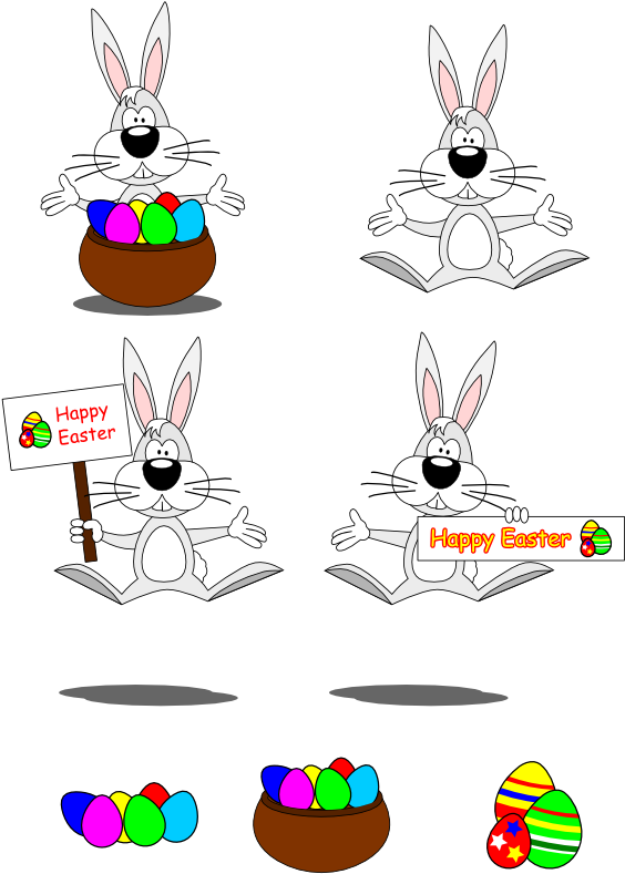 Easter Bunny (595x842), Png Download