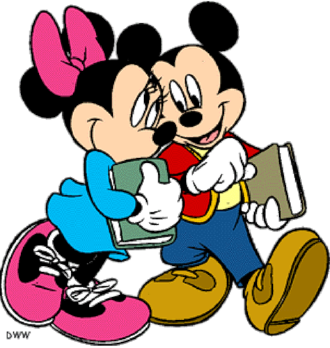Disney Clipart Back To School - Minnie Mouse Back To School (474x500), Png Download