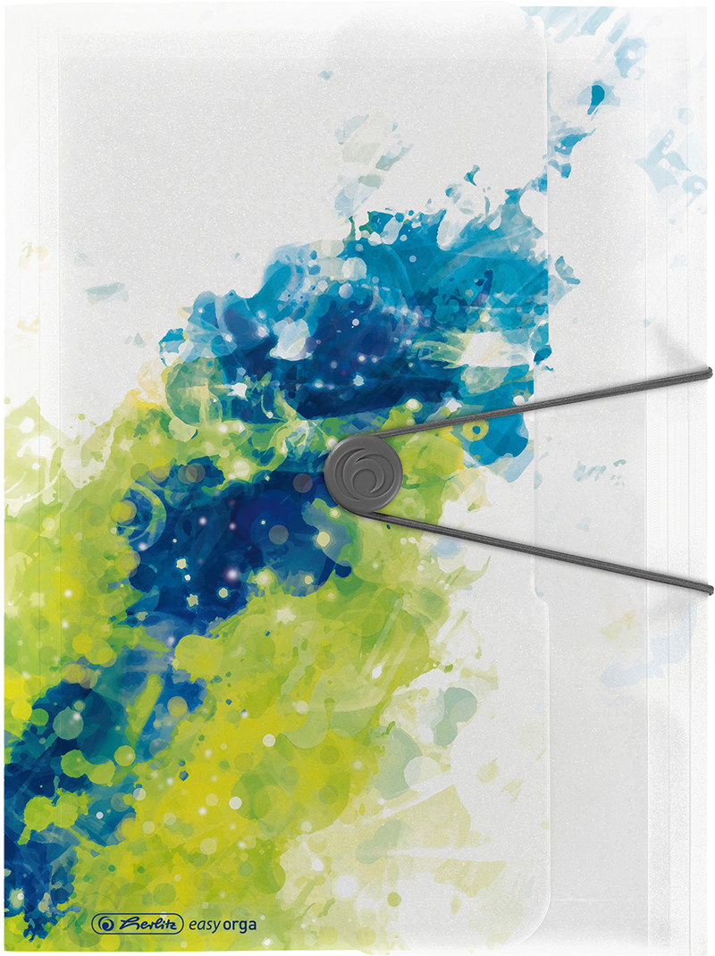 Wallet Folder A4 Pp Splash Lemon - Herlitz Desky S Gumou A4 3 Klopy - Color Splash Žlutá (1024x1024), Png Download