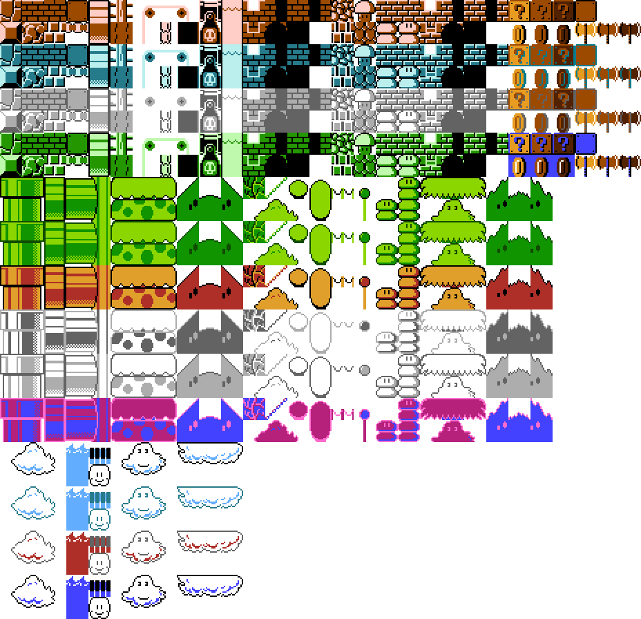 Your Browser Does Not Support Canvas Element - Super Mario Bros Elements (928x896), Png Download