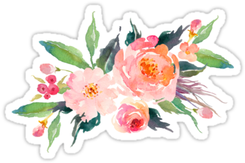 Download Picture Free Download Watercolor Flower Bouquet Sticker Watercolor Floral Bouquet Png Png Image With No Background Pngkey Com