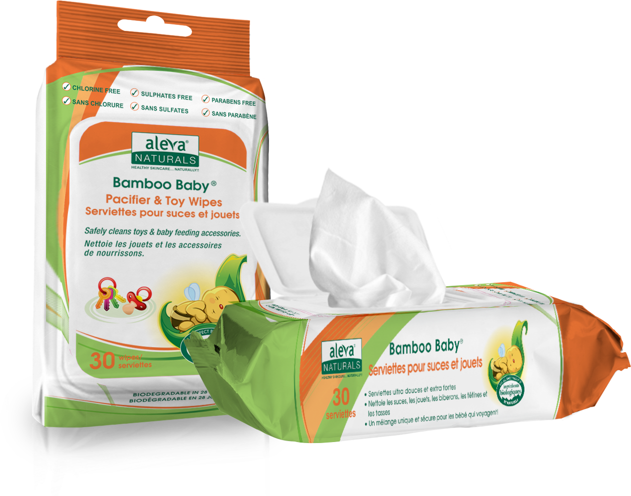 Img 2077 - Pngv=1502823260 - Aleva Naturals Bamboo Baby Pacifier And Toy Wipes (1327x1327), Png Download