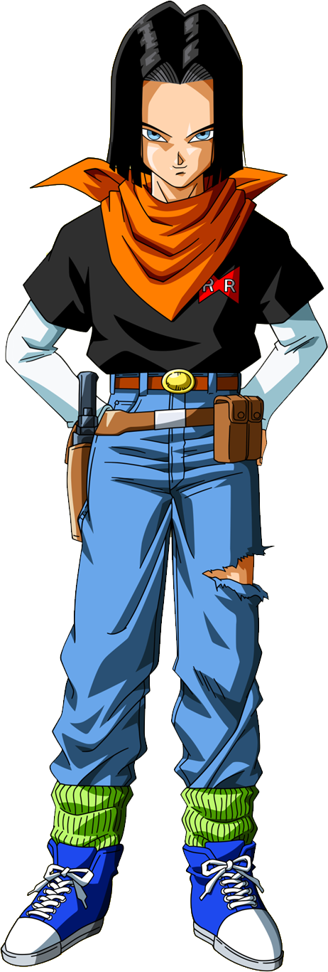 Android 17 - Android 17 In Dragon Ball Z (462x1366), Png Download