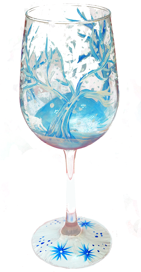 Wine Glass - Wine (495x980), Png Download