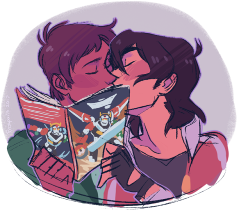 Klance Tumblr Kiss (500x458), Png Download