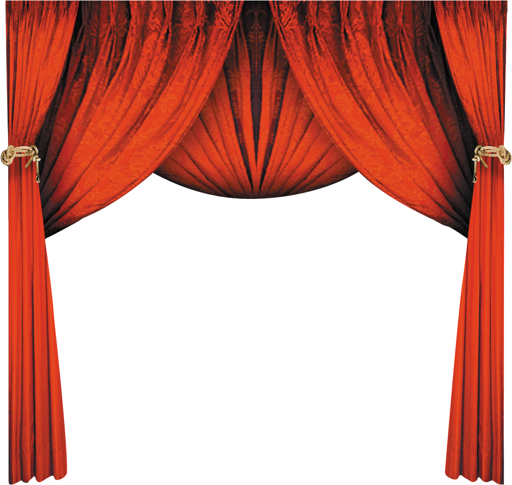 This Photos Is Red Curtains About Red, Curtains, Upscale - 幕布 素材 (1024x1064), Png Download