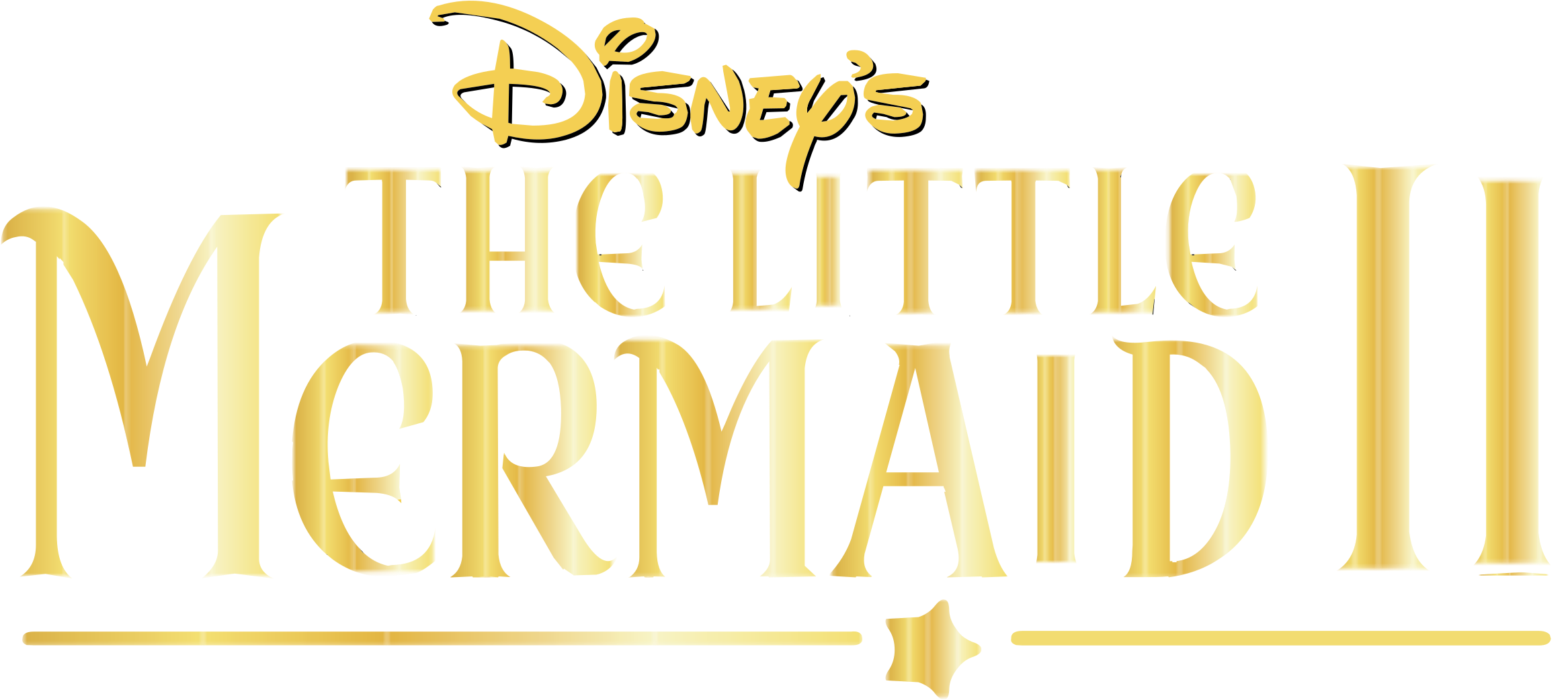 Disney's The Little Mermaid Ii Logo Png Transparent - Blu-ray Disc (2400x2400), Png Download